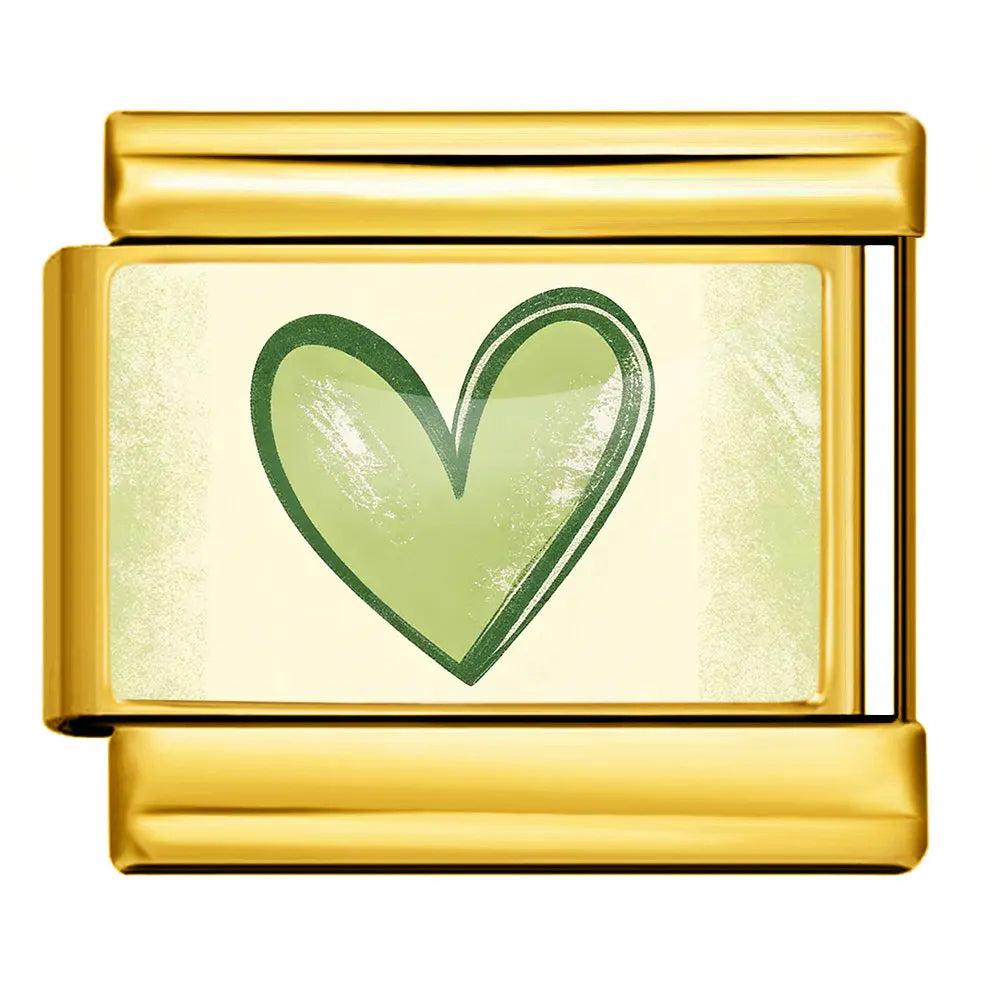 Gold-Charm Liebes Herz