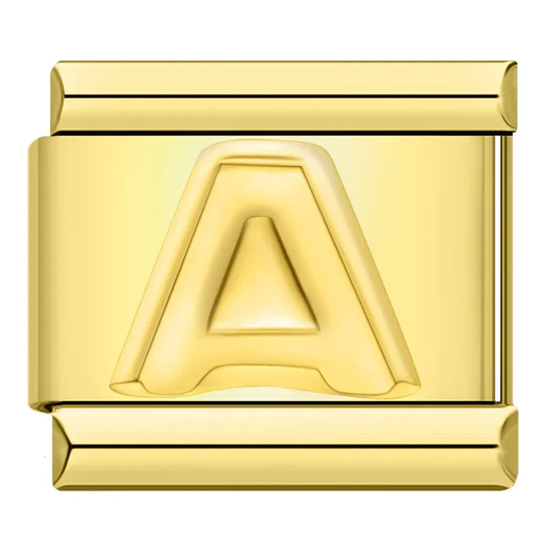 Gold-Charm Buchstabe A