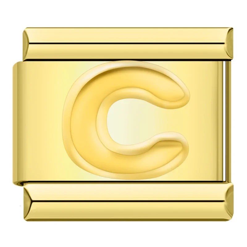 Gold-Charm Buchstabe C