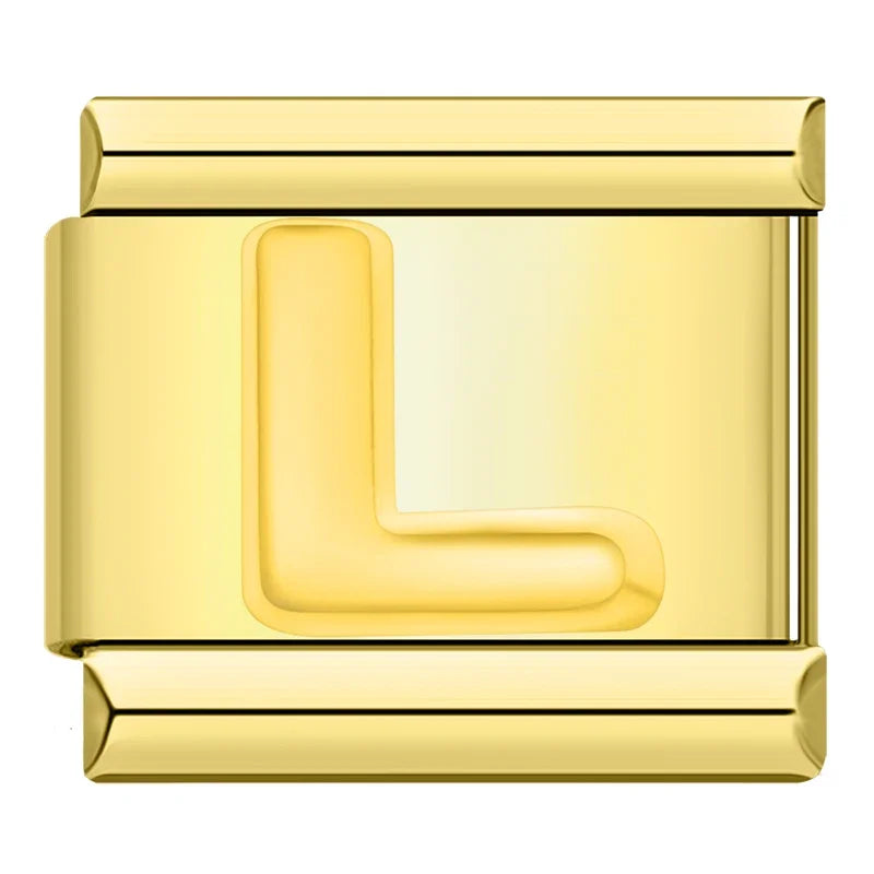 Gold-Charm Buchstabe L