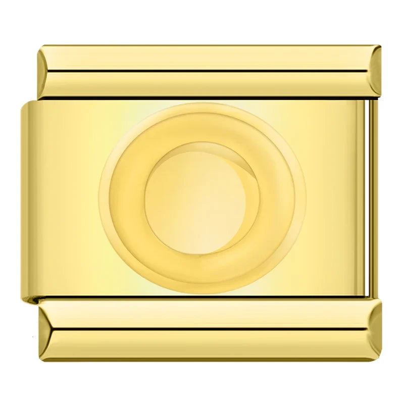 Gold-Charm Buchstabe O