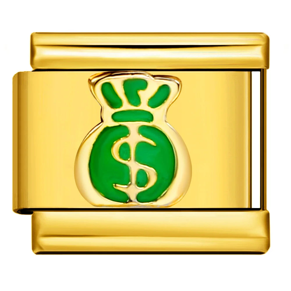 Gold-Charm Geld Symbol