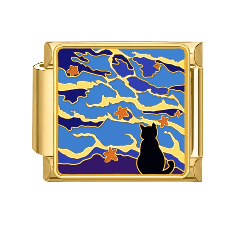Gold-Charm Tier Katze