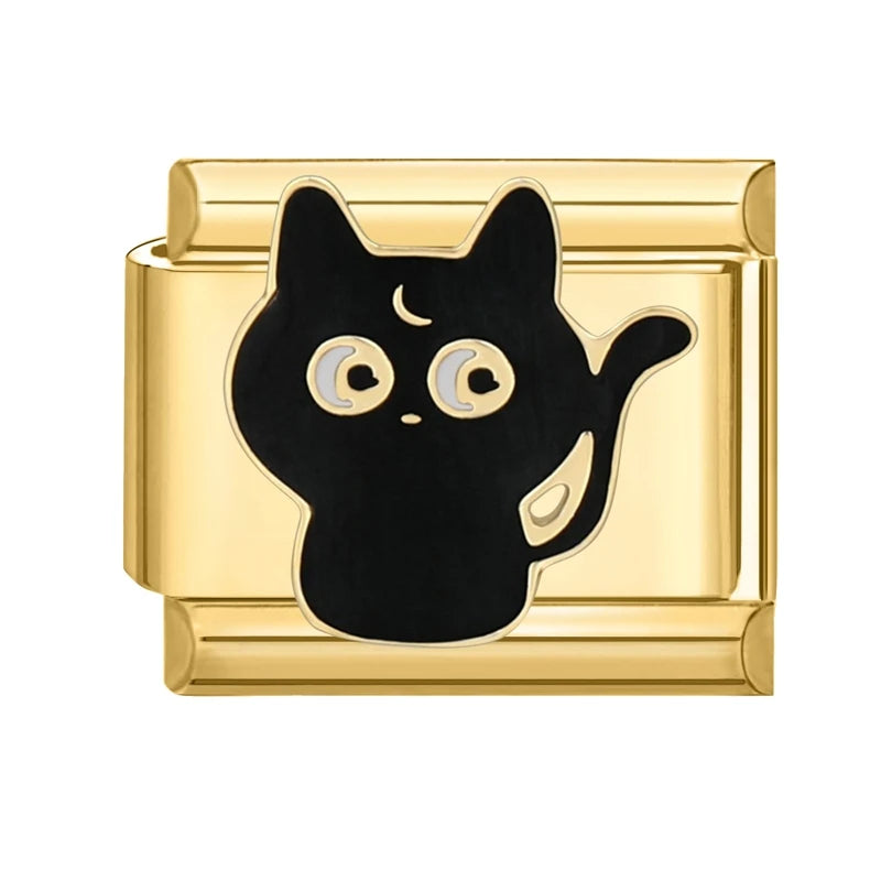 Gold-Charm Tier Katze