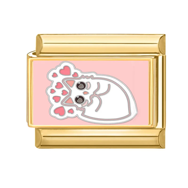 Gold-Charm Tier Katze