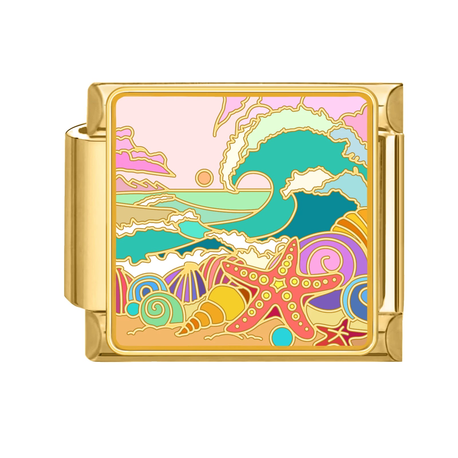 Gold-Charm Strand & Wellen Traveling