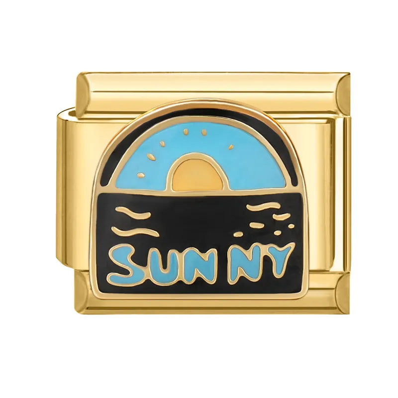 Gold-Charm Sunny Spruch Traveling