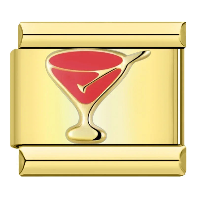 Gold-Charm Food & Drink Cocktail
