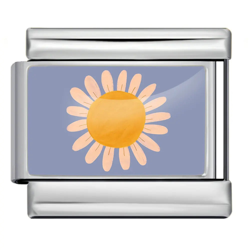 Silber-Charm weiße Blume