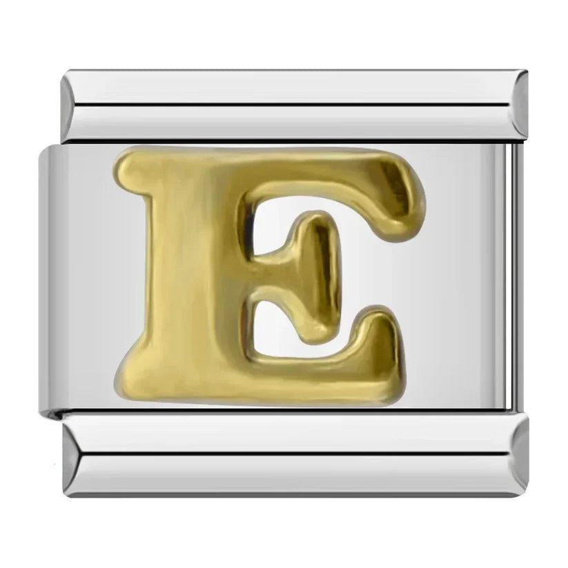 Silber-Charm Buchstabe E