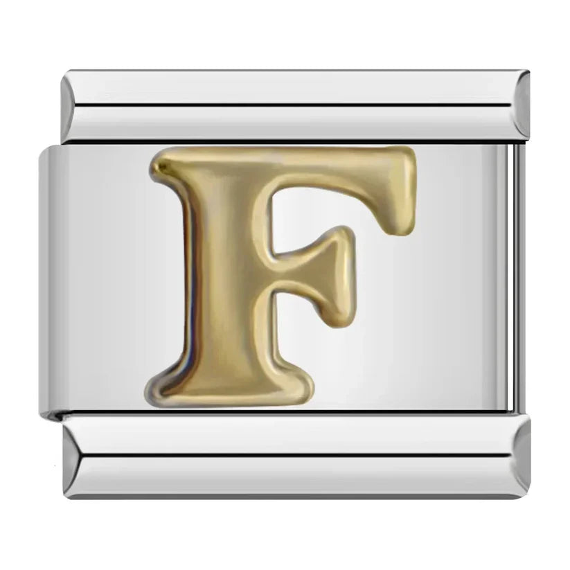 Silber-Charm Buchstabe F