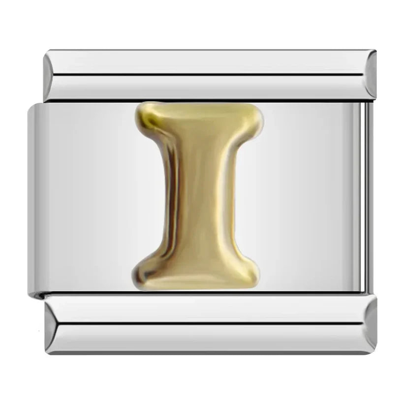 Silber-Charm Buchstabe I