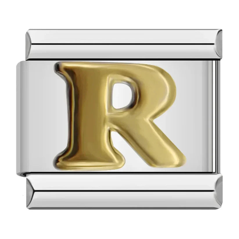 Silber-Charm Buchstabe R