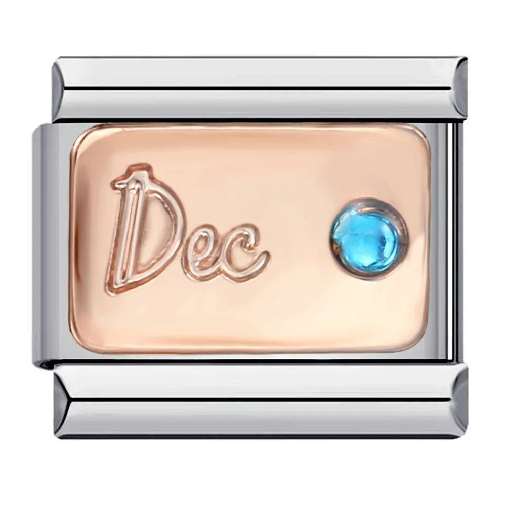 Silber-Charm Funkel Geburtsmonat Dezember