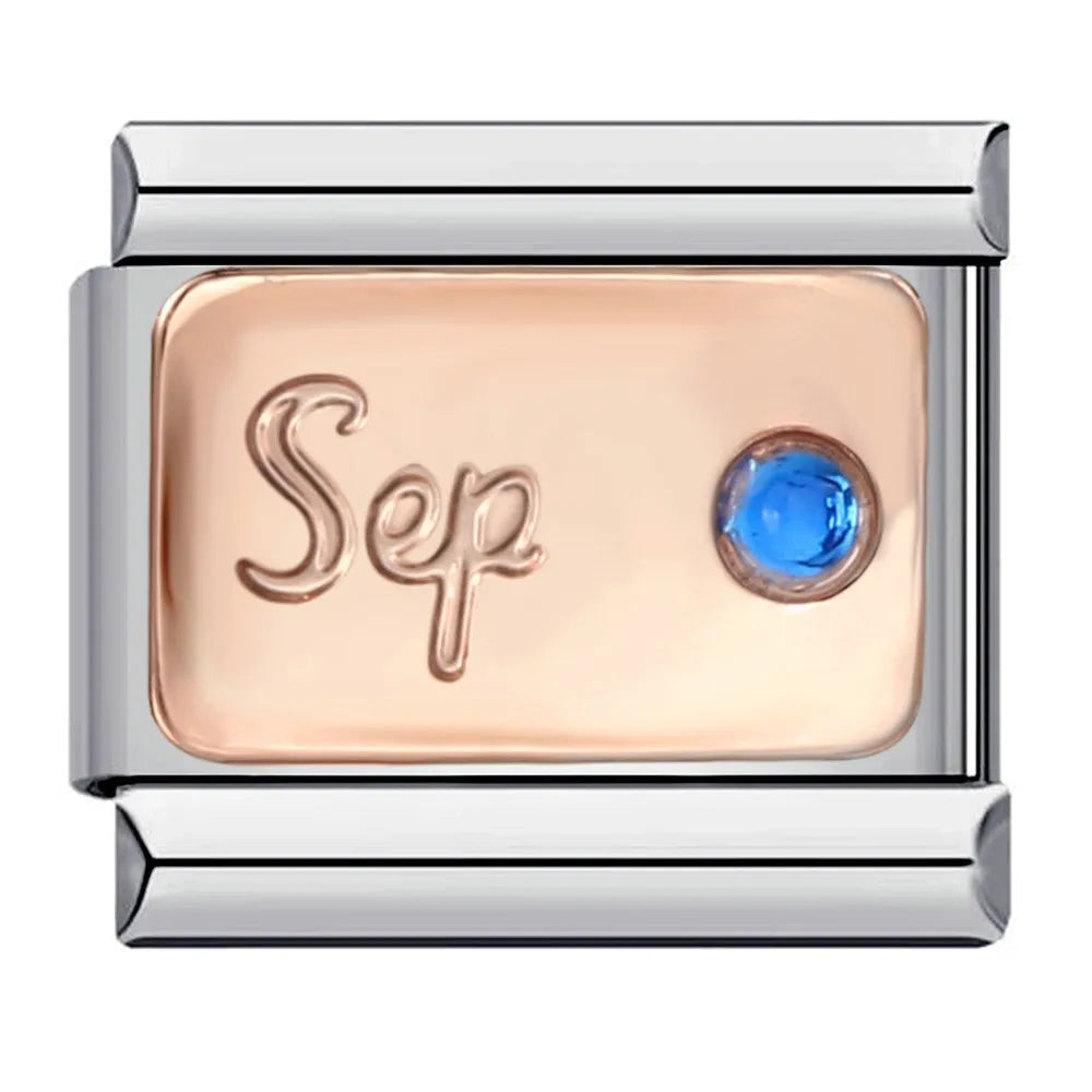 Silber-Charm Funkel Geburtsmonat September