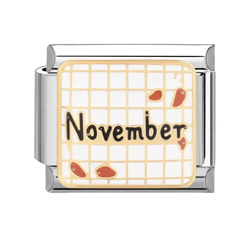 Silber-Charm Geburtsmonat November