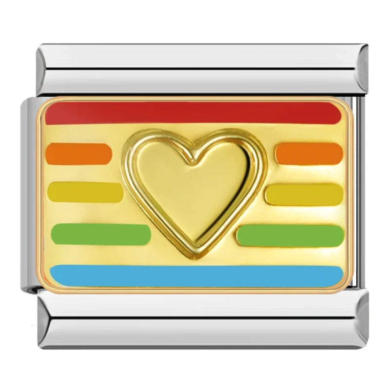 Silber-Charm Liebes Herz