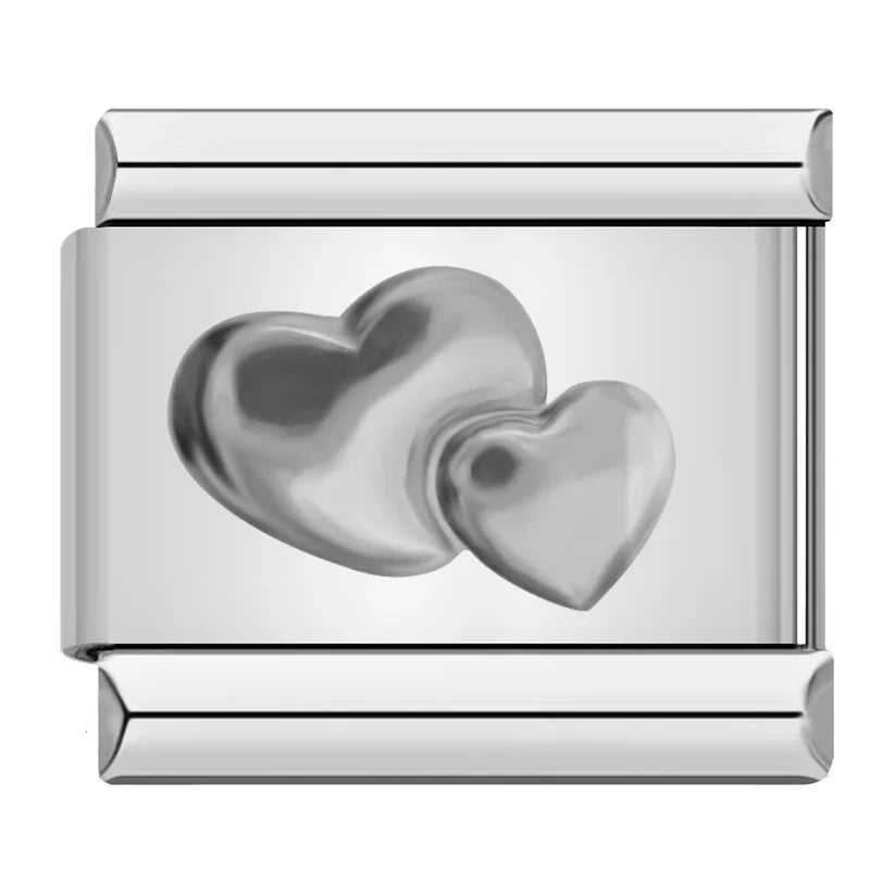 Silber-Charm Liebes Herzen
