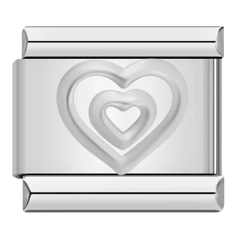 Silber-Charm Liebes Herz