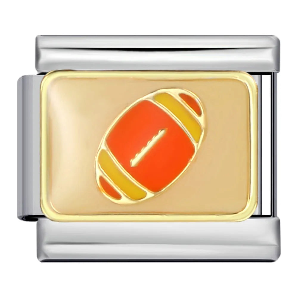 Silber-Charm American Football Symbol