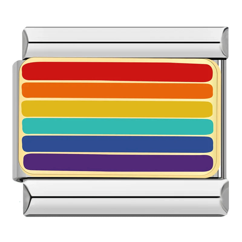 Silber-Charm Bunt Symbol