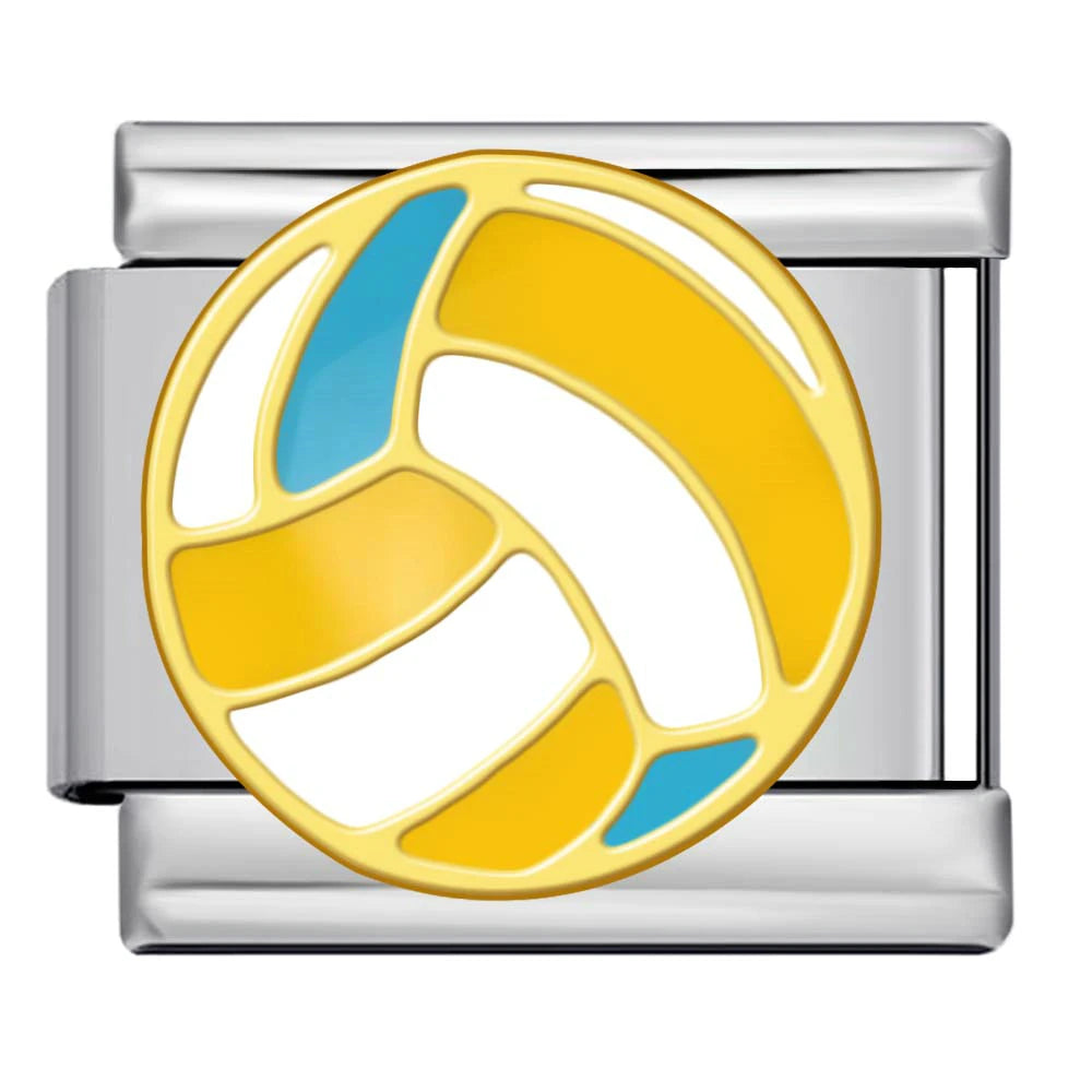 Silber-Charm Voleyball Symbol