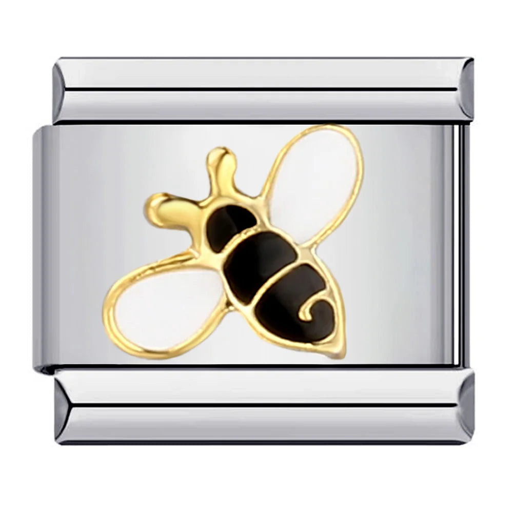 Silber-Charm Tier Biene