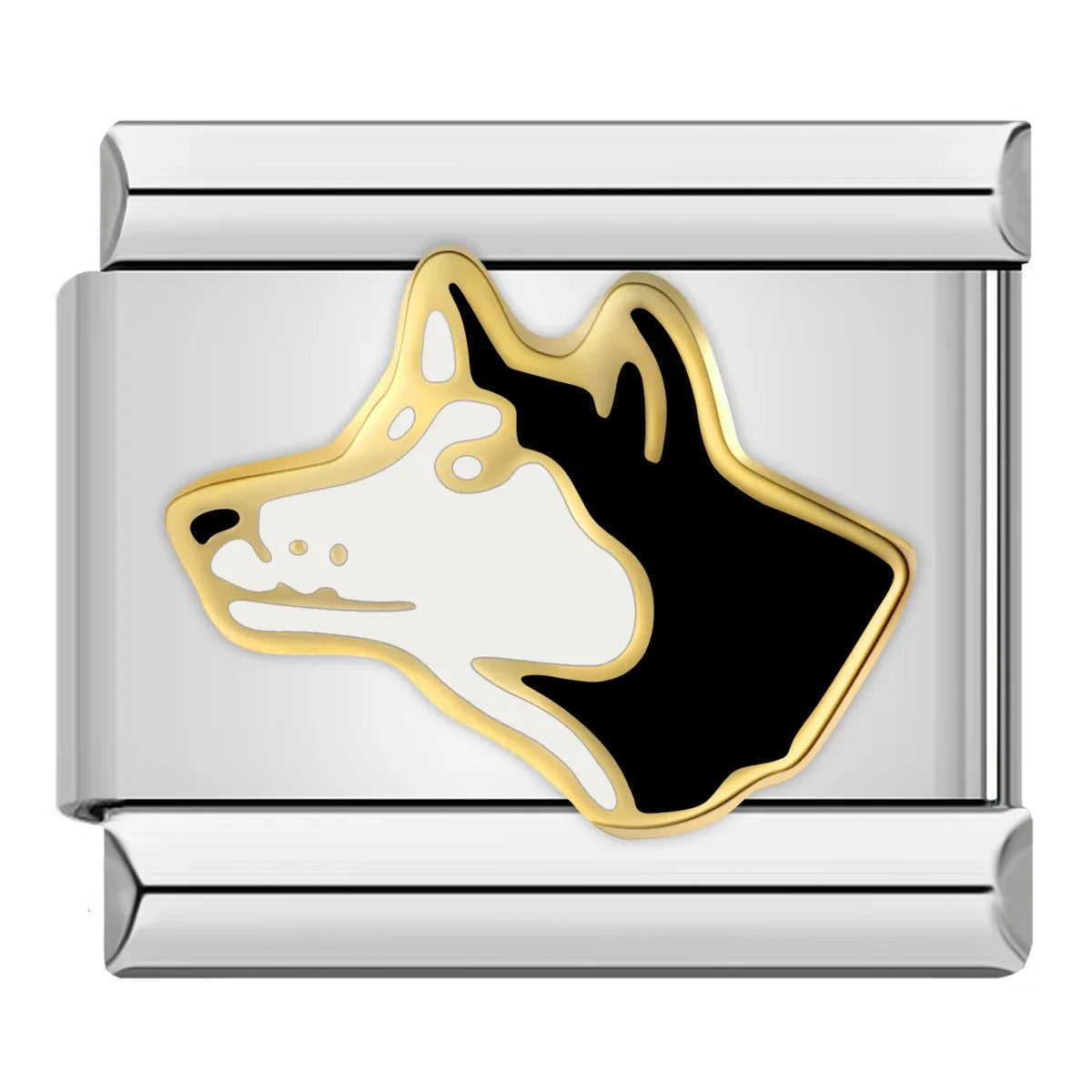 Silber-Charm Tier Hund