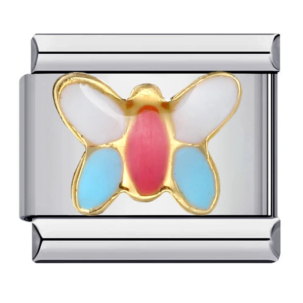 Silber-Charm Tier Schmetterling
