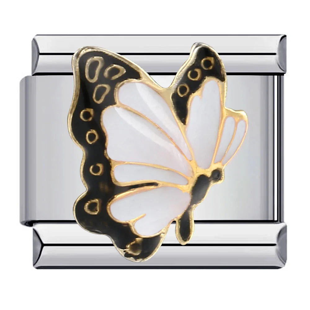 Silber-Charm Tier Schmetterling