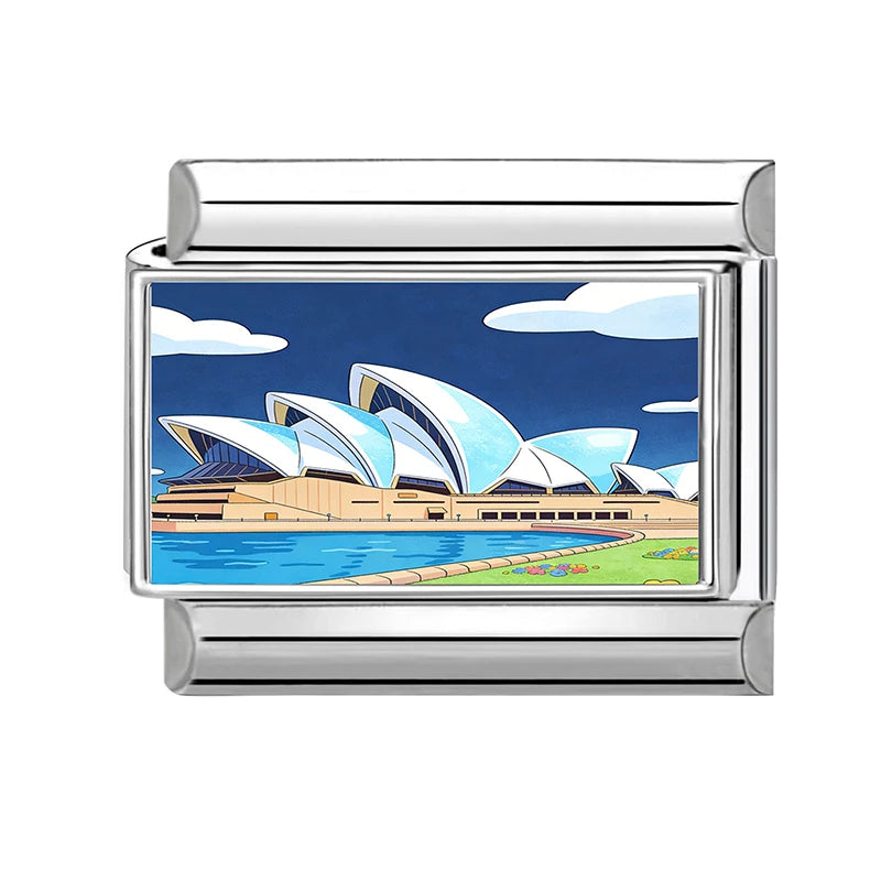 Silber-Charm Stadt Sydney Opernhaus Traveling
