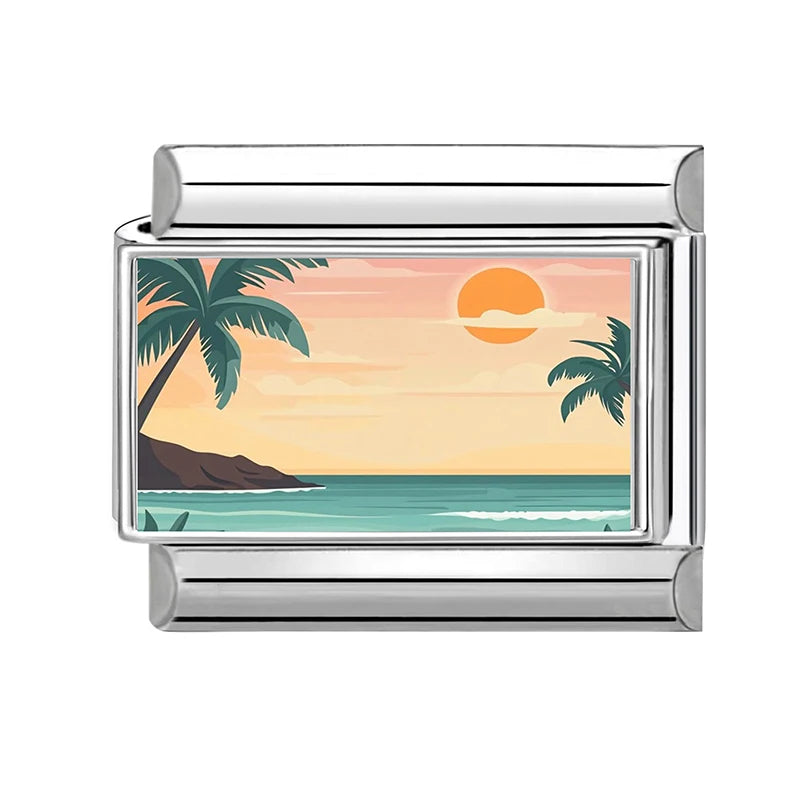 Silber-Charm Strand Traveling
