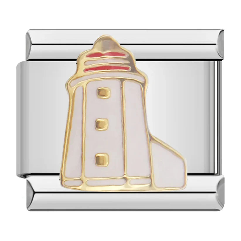 Silber-Charm Leuchtturm Traveling
