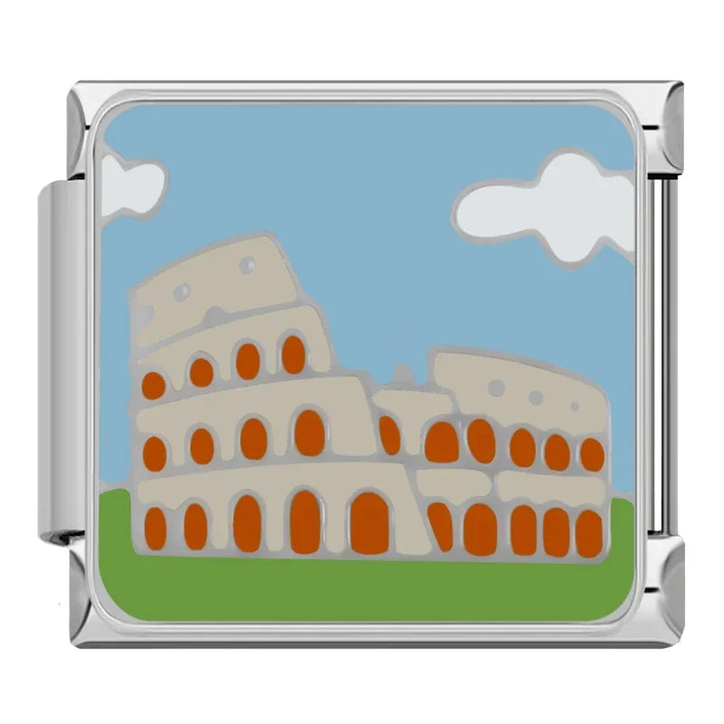 Silber-Charm Stadt Rom Kolosseum Traveling