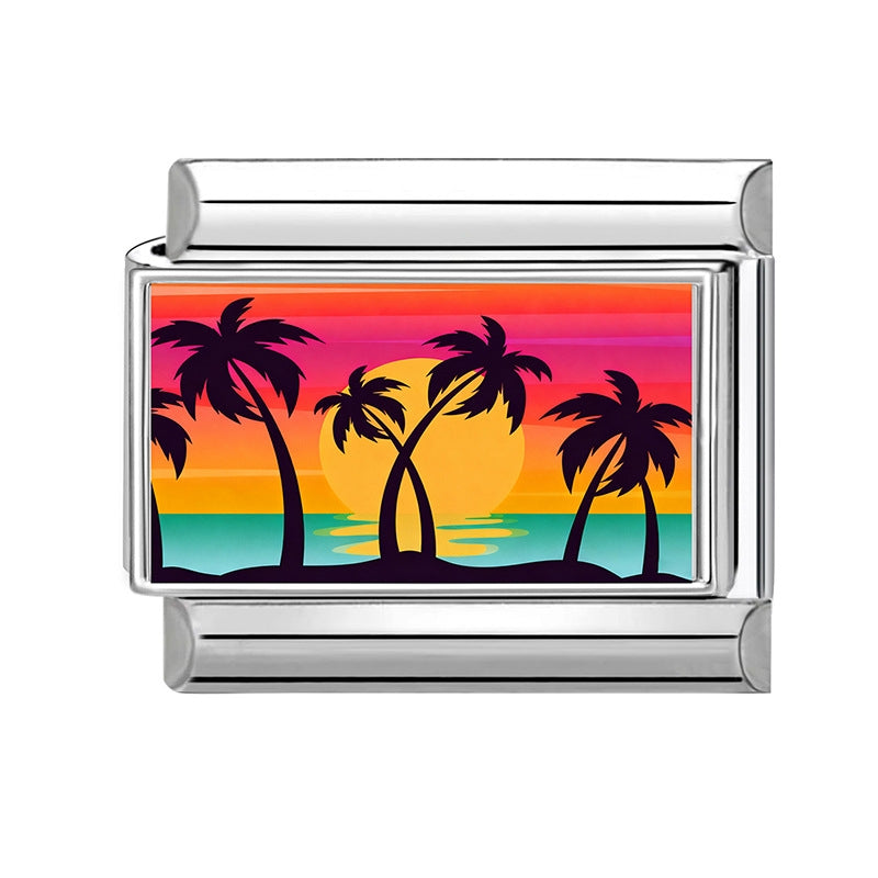 Silber-Charm Strand Sonnenuntergang Traveling