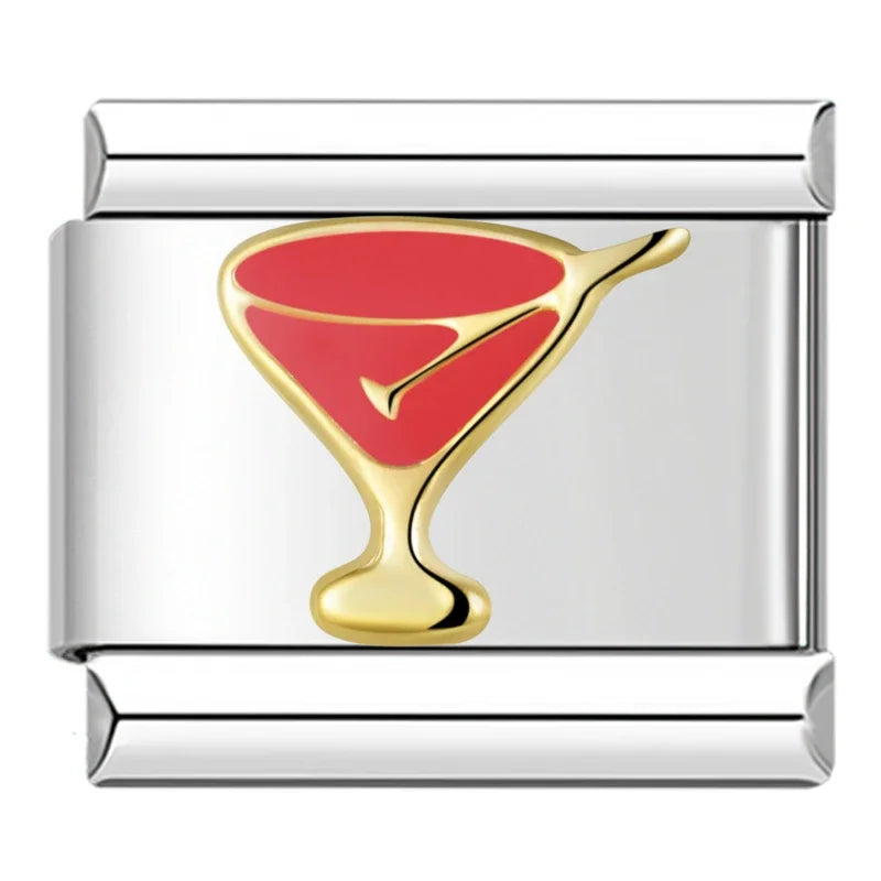 Silber-Charm Food & Drink Cocktail