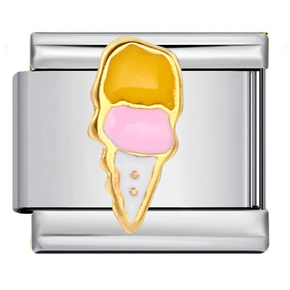Silber-Charm Food & Drink Eis