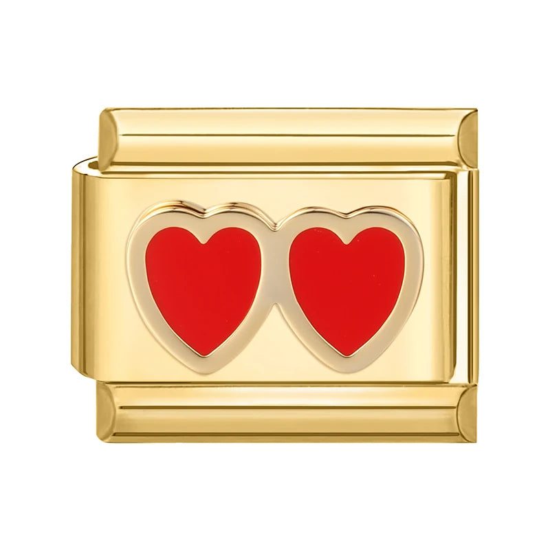 Gold-Charm Essential Herzbrille