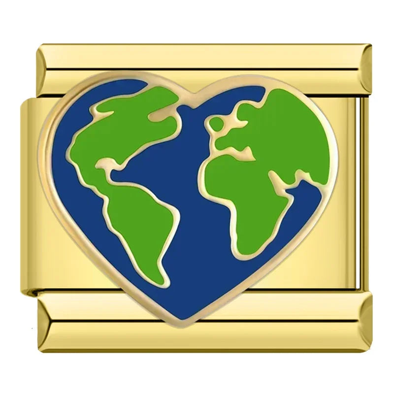 Gold-Charm Liebe Herzwelt