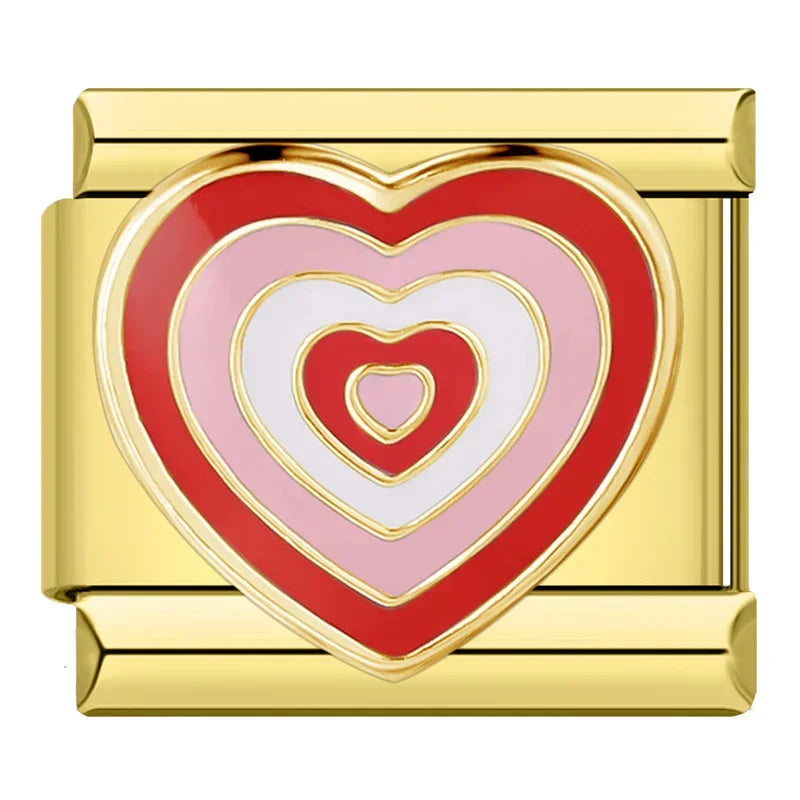 Gold-Charm Liebes Herz