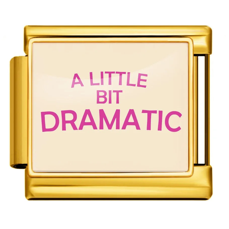 Gold-Charm Liebes Spruch A LITTLE BIT DRAMATIC