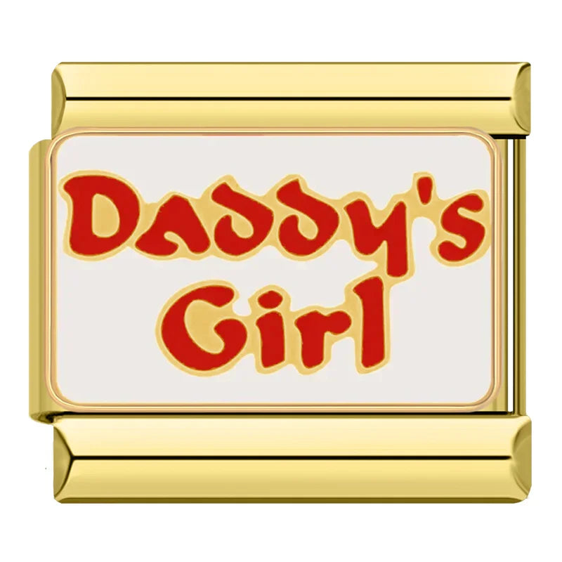 Gold-Charm Familie & Freunde Spruch Daddy's Girl