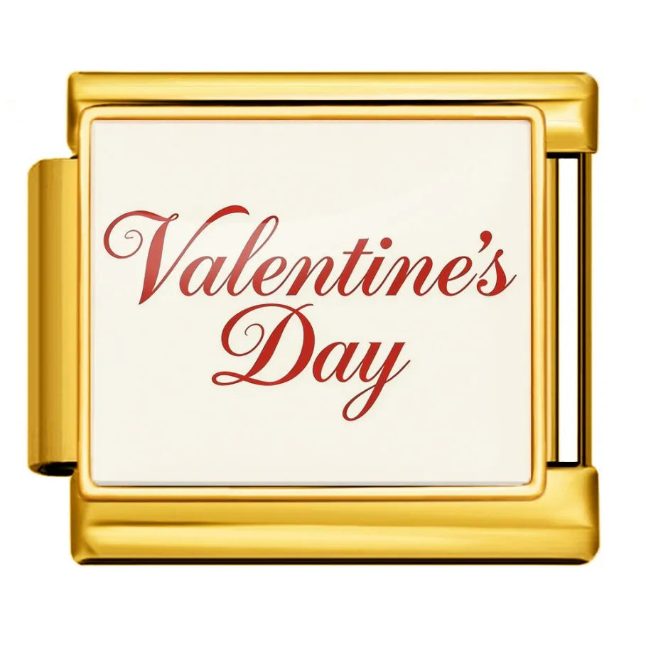 Gold-Charm Liebes Spruch Valentine's Day