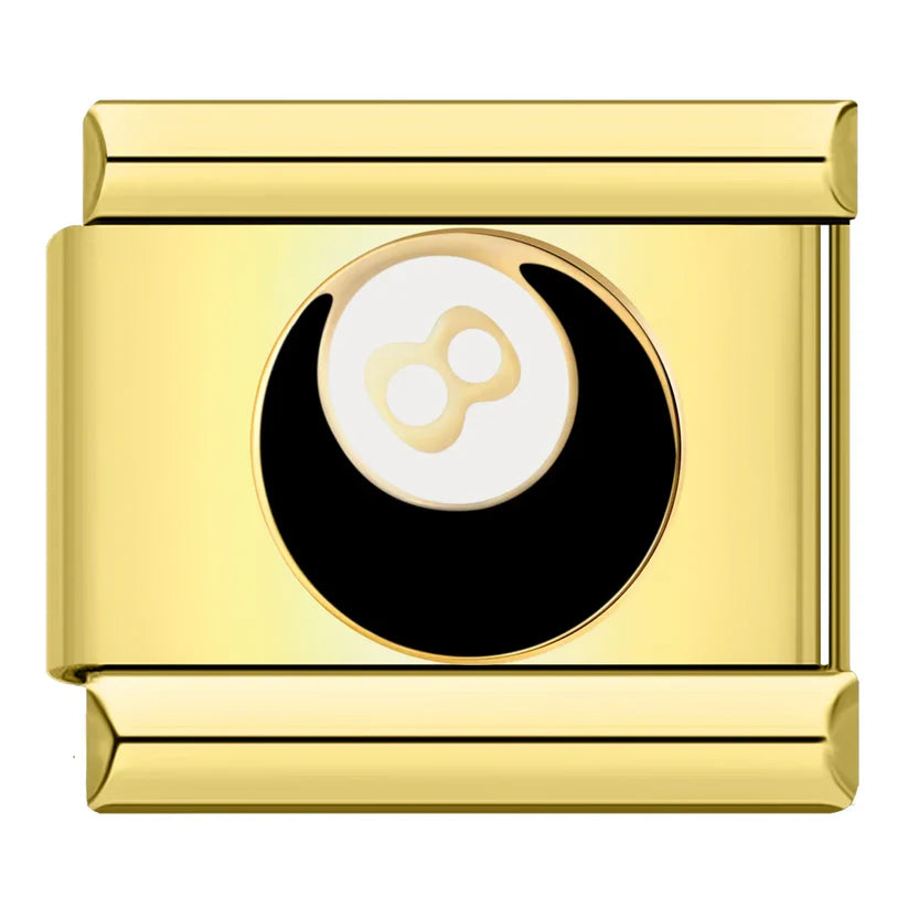 Gold-Charm Billard Symbol