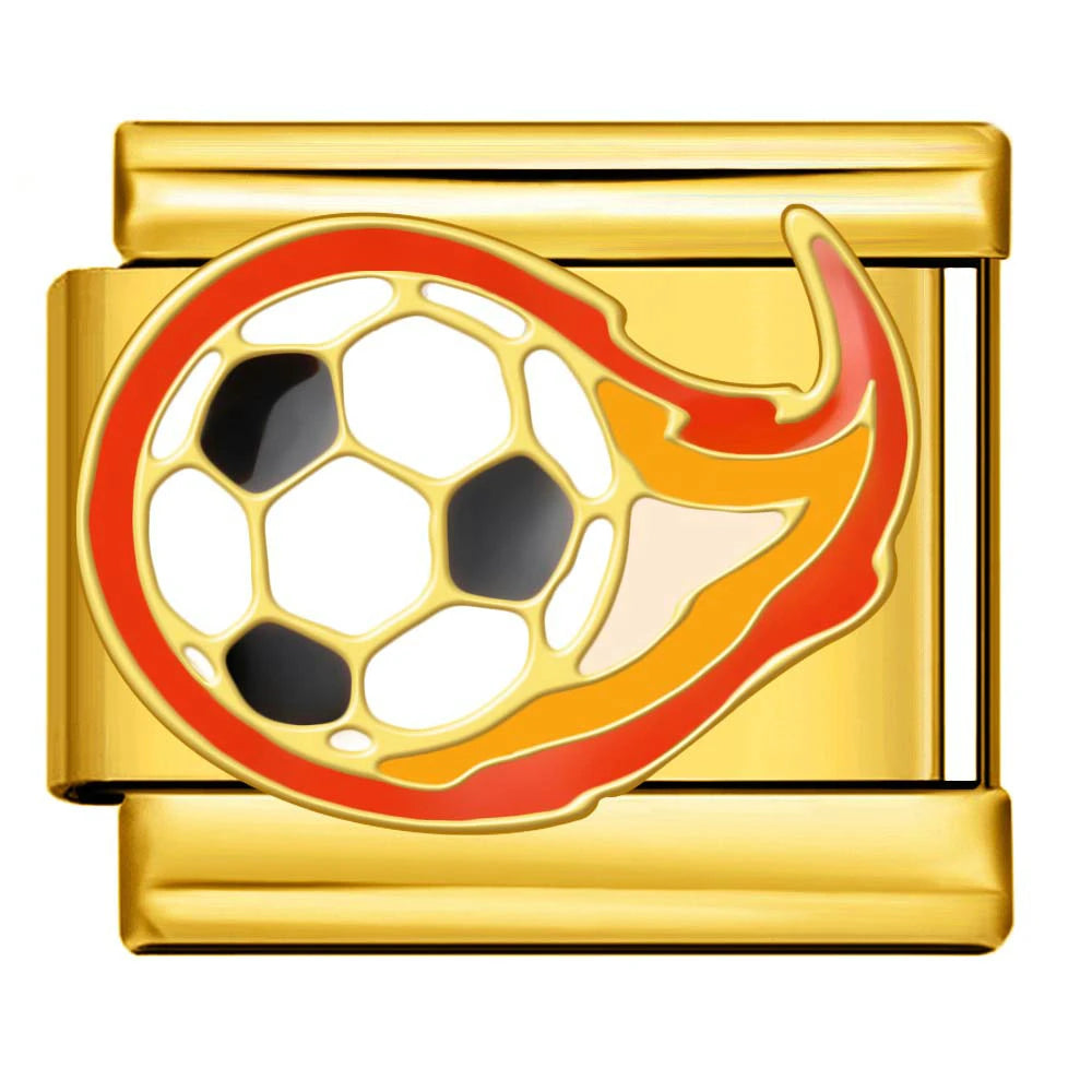 Gold-Charm Fußball Symbol