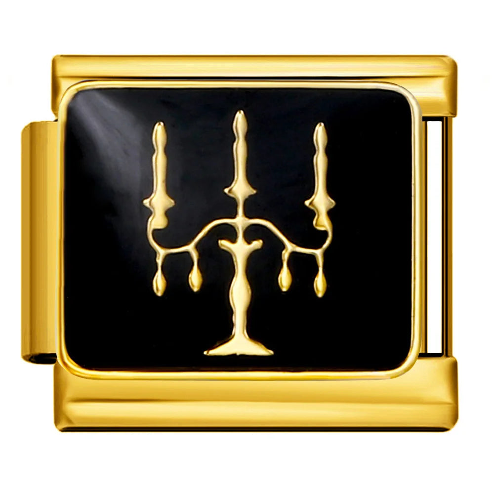 Gold-Charm Kerzen Symbol
