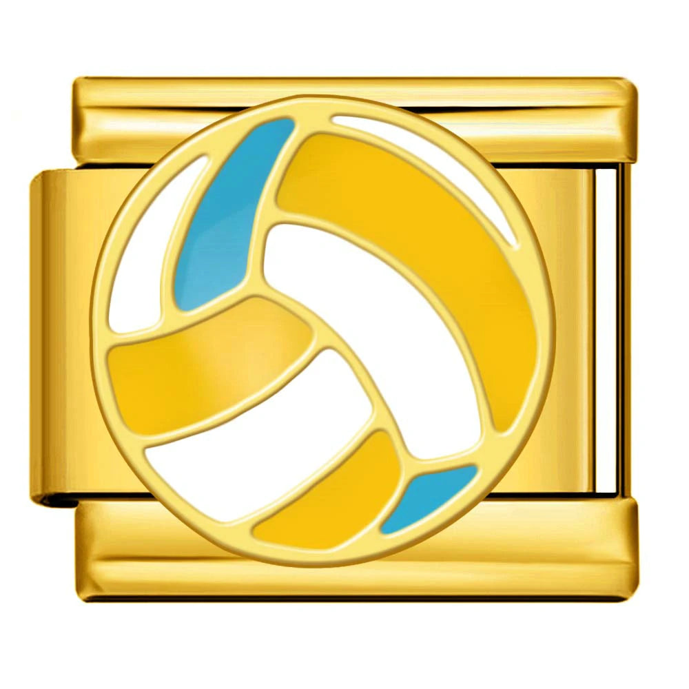 Gold-Charm Voleyball Symbol