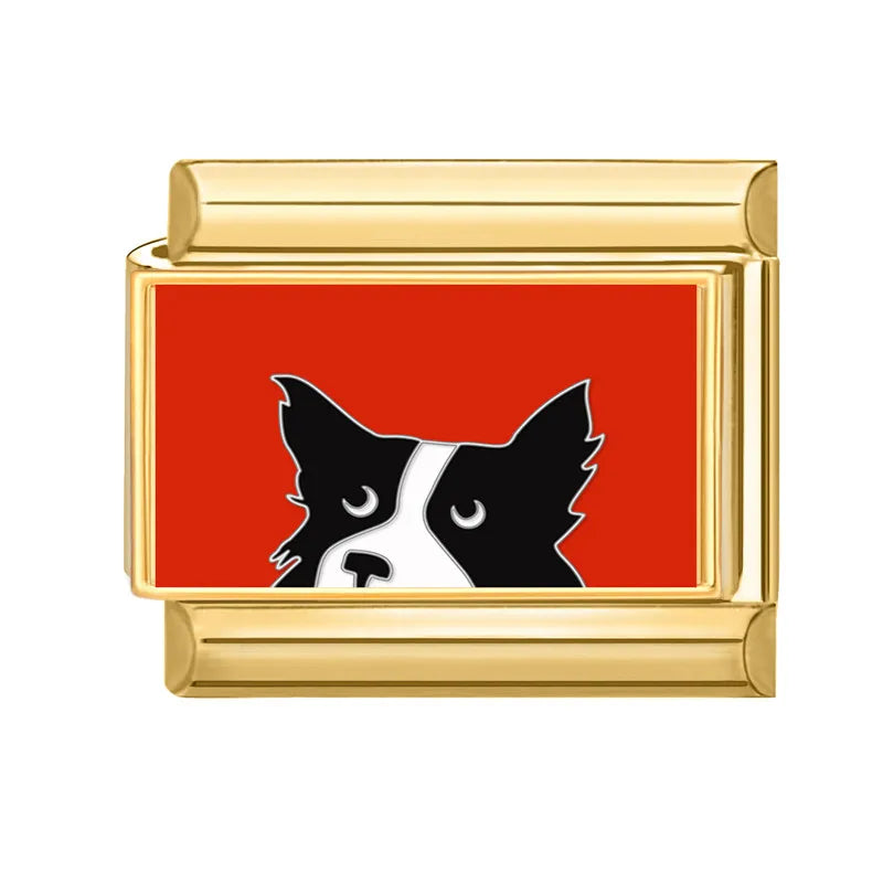 Gold-Charm Tier Hund