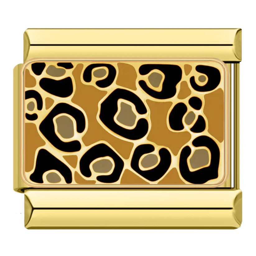 Gold-Charm Tier Leopard Symbol