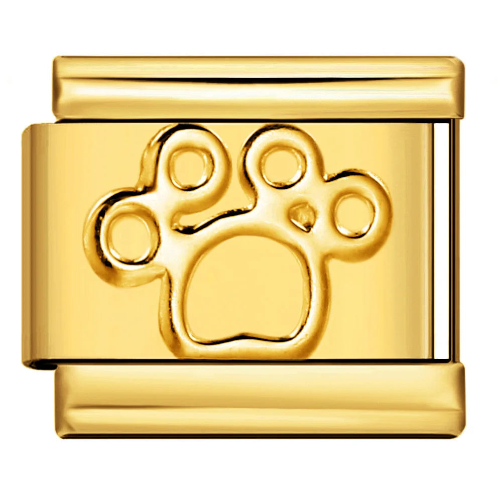 Gold-Charm Tier Pfote